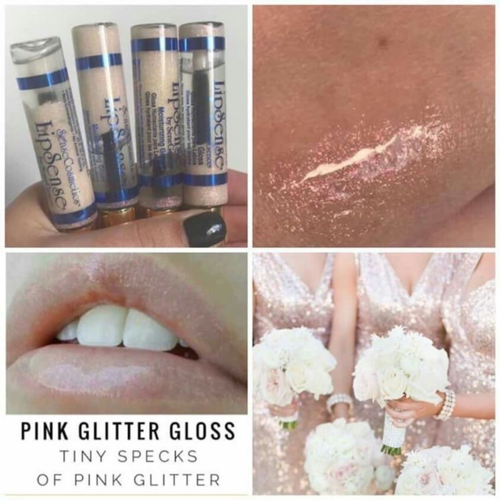 LipSense Pink Glitter Gloss